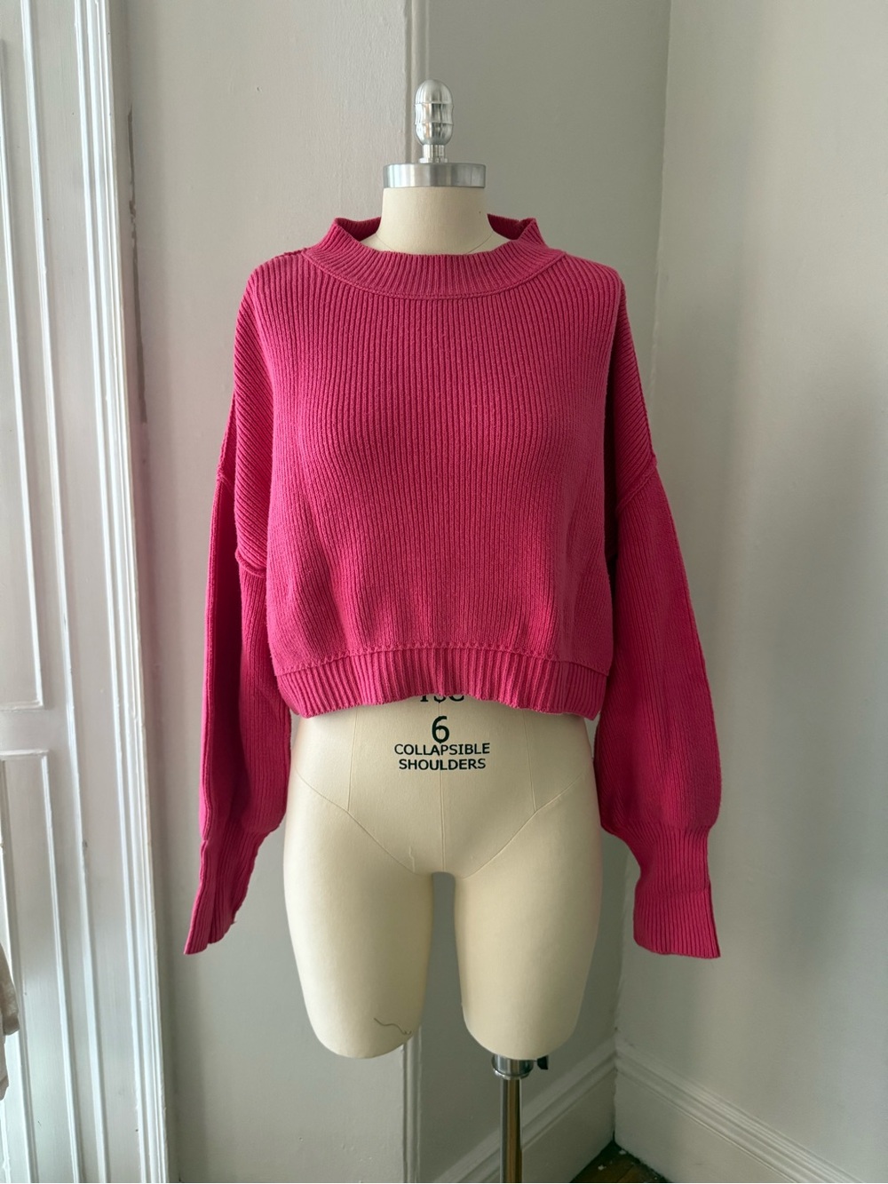 Free People- Easy Street Pink Sweater